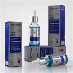 Embalagem e frasco do sérum