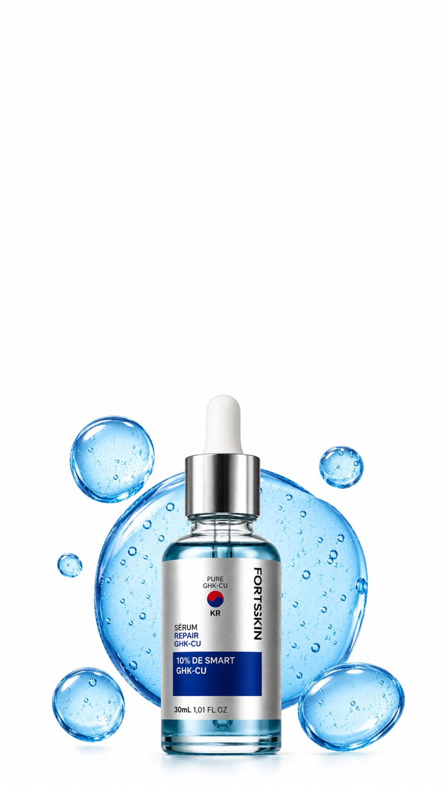 Sérum Repair GHK-Cu com textura em gel